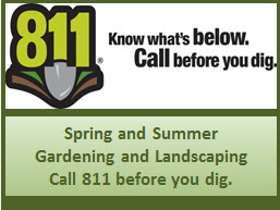 http://call811.com Remember to call 811 before digging!