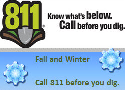 http://call811.com Remember to call 811 before digging!