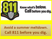 Remember to call 811 before digging.