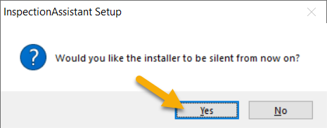 Installation wizard