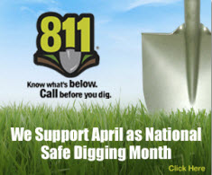 http://call811.com Remember to call 811 before digging!