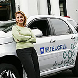 Hydrogen fueled car - Photo Courtesy of DOE