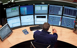 Picture of a man at a Control Room